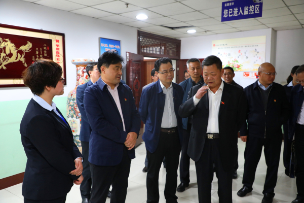 河南省新乡市委常委、组织部长王乐新来平原商场调研